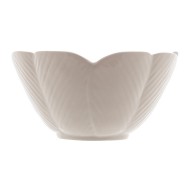 Bowl 13x7cm Decorativo De Cerâmica Banana Leaf Branco